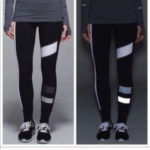 Lulu lemon Speed Tight II Luxtreme Black/White